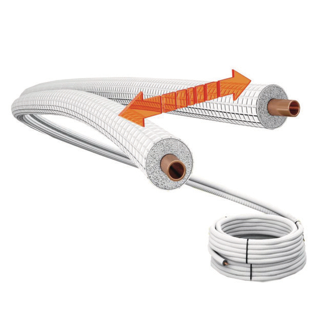 8182562 Geïsoleerde koelleiding Tubolit SZC-068/E25 1/4" rol à 25 mtr VPE=2