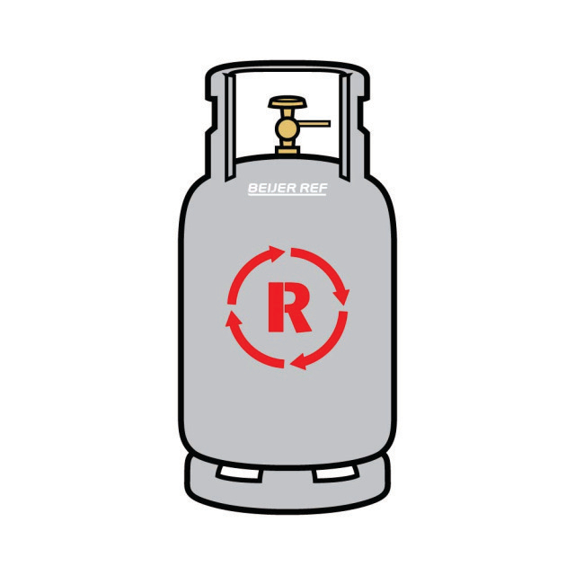 1800000121 Borg R-cilinder 12,5ltr 2g/v Y Niet brandbaar