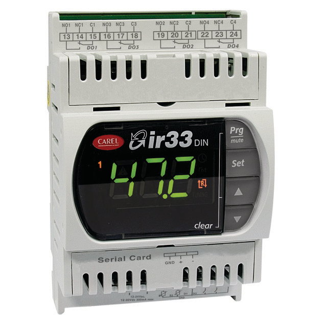 1160963 Thermostaatregelaar DN33S0EA00 230Vac DIN-rail 2 relais