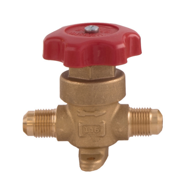 2276353 Handafsluiter recht 6210/2 1/4 flare handwiel