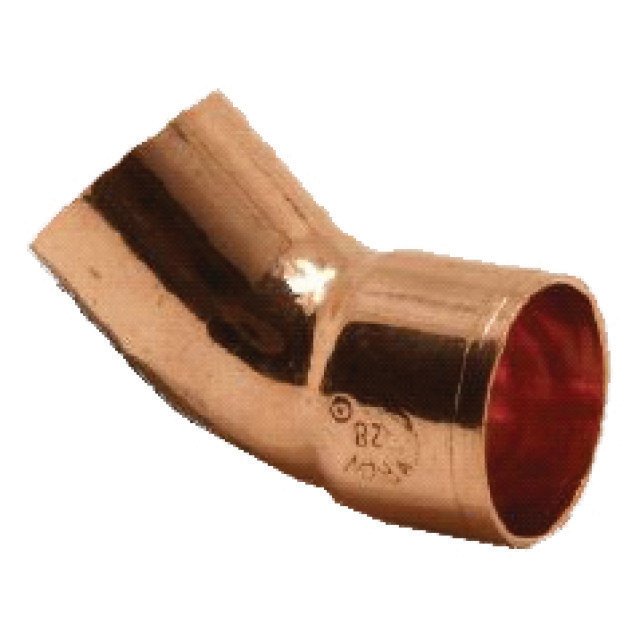 Bocht 45 gr. 5040 uxi 22 mm