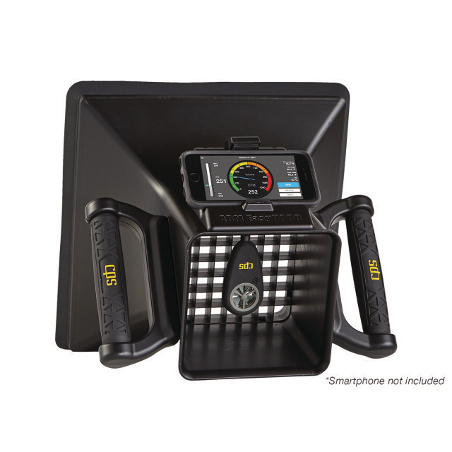 3773579 Luchtstroom en ruimtetemperatuurmeter met bluetooth en statief ABM-HOOD-200