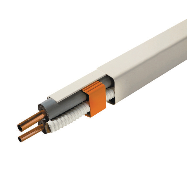 3366643 Leidinggoot 0712BCF-FDX 70x55mm 2mtr inclusief folie RAL 9001 2