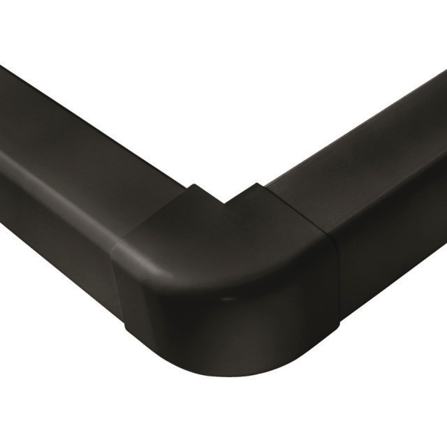 2884924 Bocht 0806AE-B 80mm buiten zwart