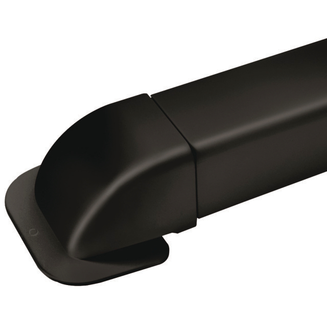 3617113 Muurafdekkap 0809CM-B 80mm zwart