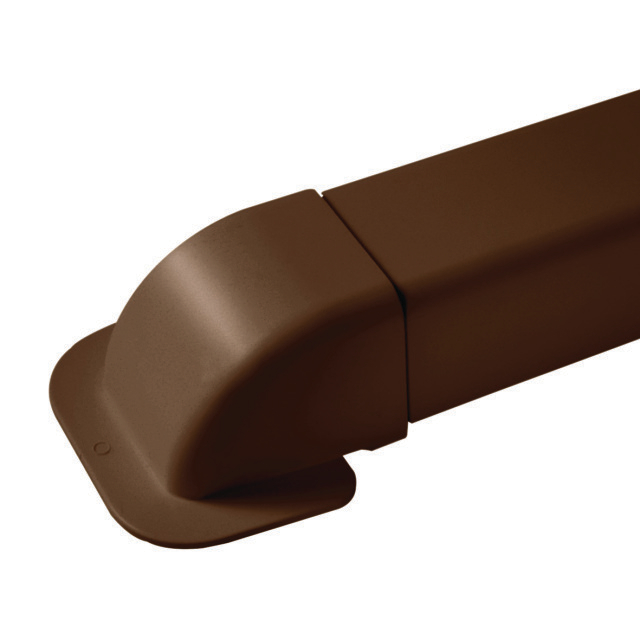 8975757 Muurafdekkap 0809CM-M 80mm bruin