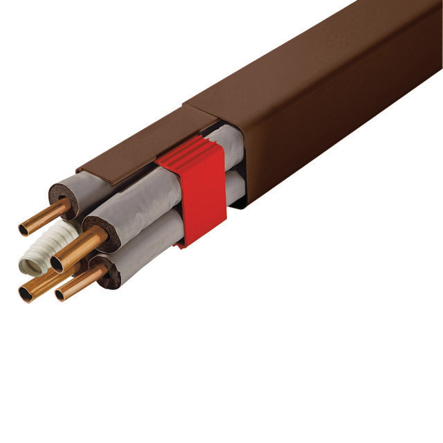 1044035 Leidinggoot 0812BCF-M-FDX 80x60mm 2mtr inclusief folie bruin