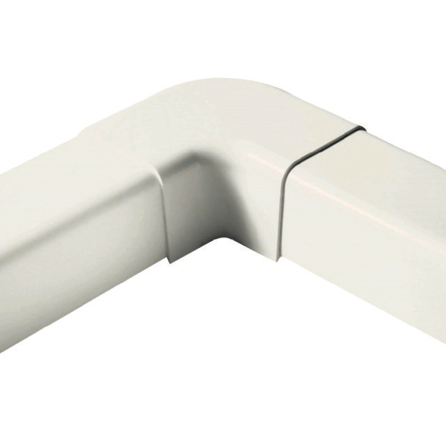 2065326 Bocht 1207CPW 90° 110mm (110x75) plat wit