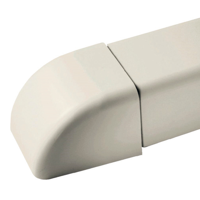 2456811 Eindstuk 0608TT 60mm RAL 9001