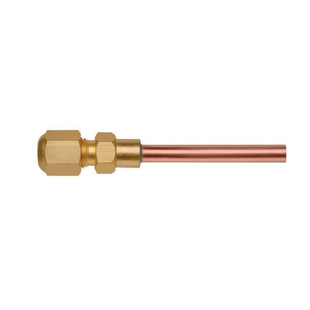 7351804 Schraderventiel 1/4" CO2 compleet met soldeerpijpje