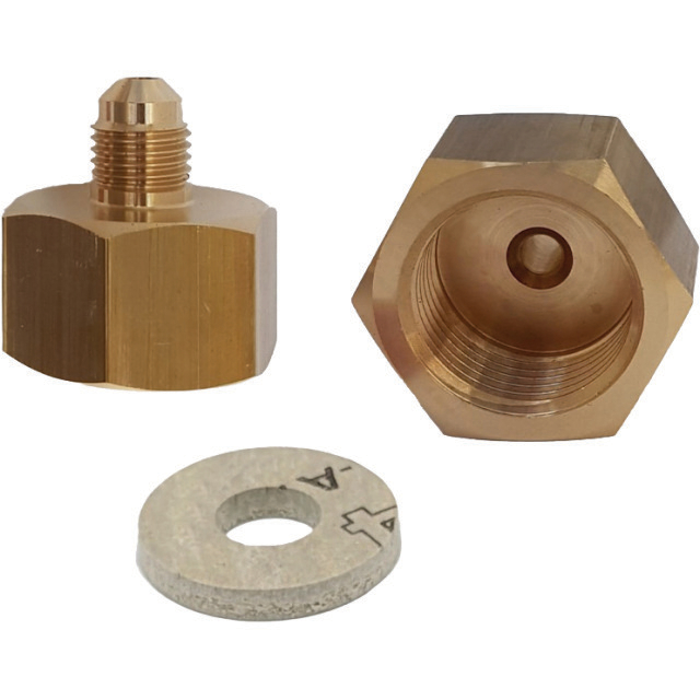 8468473 Vulnippel R32 cil. 1/4"SAE 21,8x14 incl.pakking linkse draad