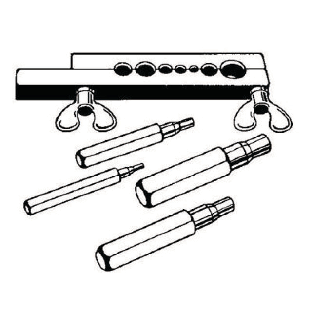 1394220 Optrompset 195-SA 1/4" 3/8" 1/2" 5/8" incl. koffer