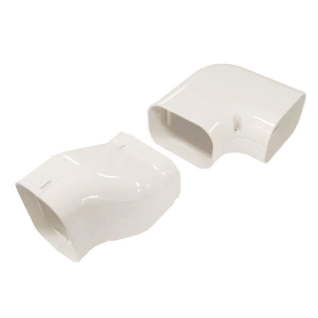 4678046 Gedraaide bocht 90° links SNB-100-W Wit