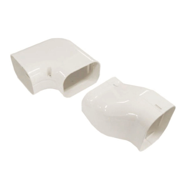 4937757 Gedraaide bocht 90° rechts SNA-100-W Wit