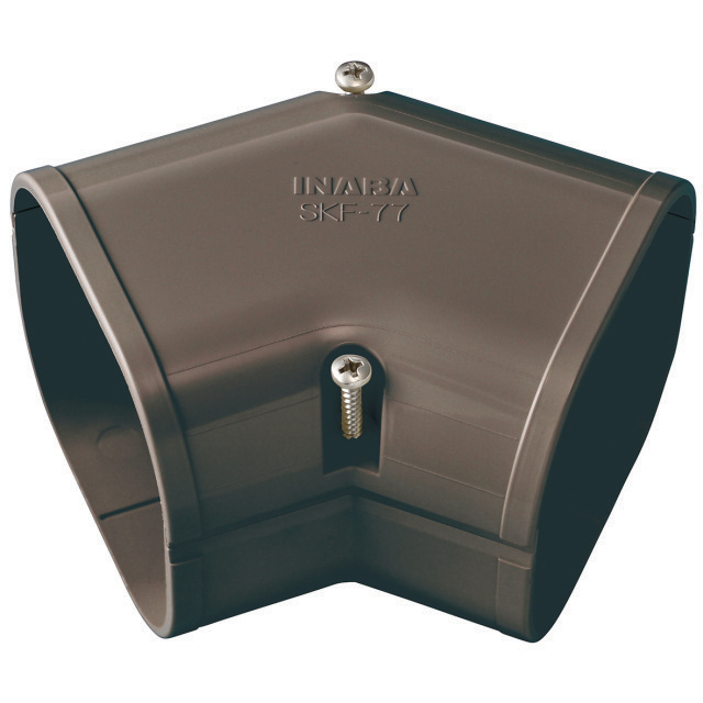7324329 Platte bocht 45° SKF-77-B Bruin