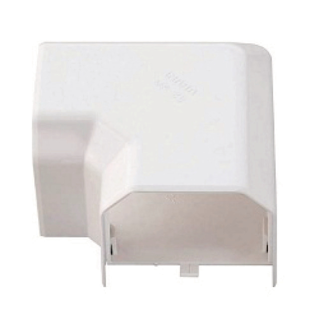 4062360 Platte bocht 90° MK-75-W wit