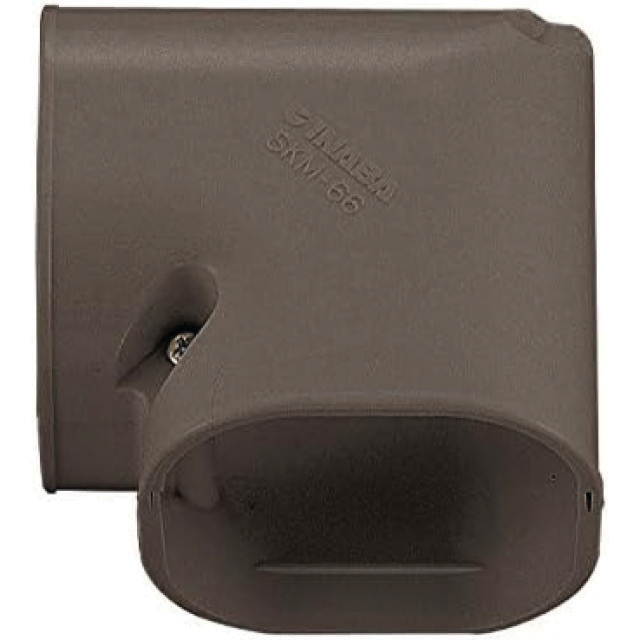 9756940 Platte korte bocht 90° SKM-77-B Bruin