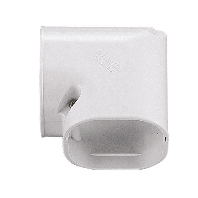 5573829 Platte bocht 90° SKM-77-W Wit