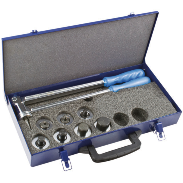 6156075 Optrompset TECM-6 metalen doos met 6 adapters