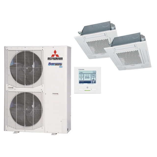 4341803 Cassette 60x60 duo-split set FDTC125 Hyper inverter 12,5 kW