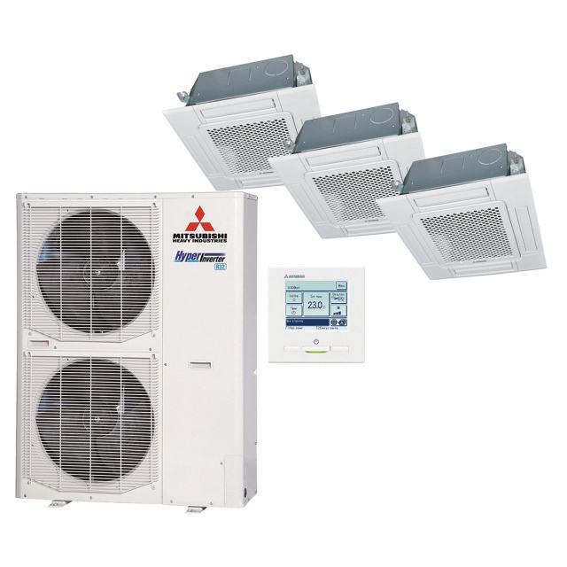 6995754 Cassette 60x60 triple-split set FDTC140 Hyper inverter 14,0 kW