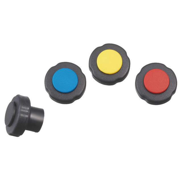 8776289 Draaiknop set M4-7-SET-B+N+R+Y (rood, blauw, geel en zwart)