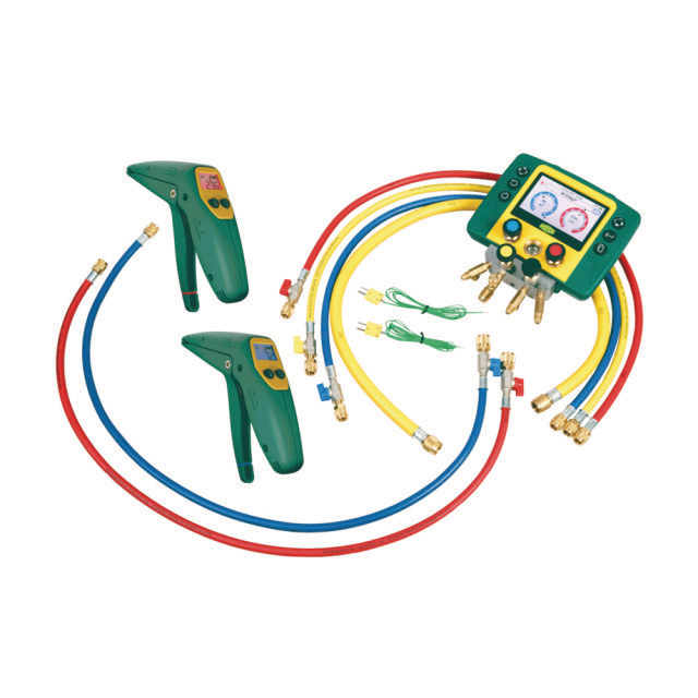 8218404 Meterset REFMATE-4-CA-WTC-V digitaal incl. nwe Refclamps, 5 slangen
