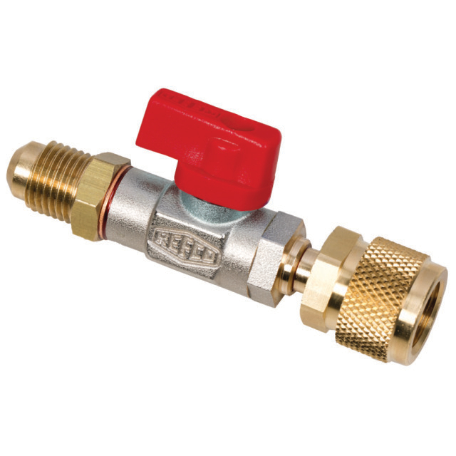 8642869 Afsluiter CA-1/2"-20UNF-R rood, 1/2"-20UNF x 1/2"-20UNF