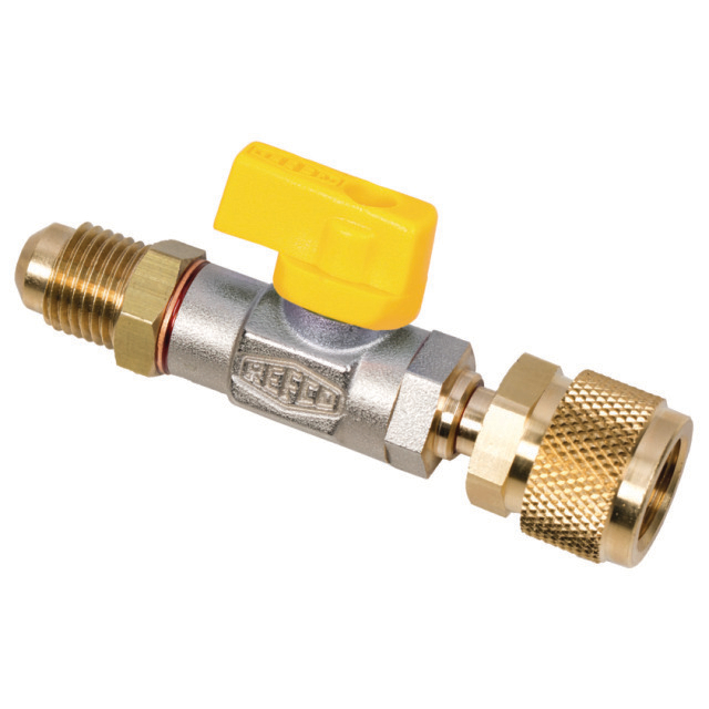 3621442 Afsluiter CA-1/2"-20UNF-Y geel, 1/2"-20UNF x 1/2"