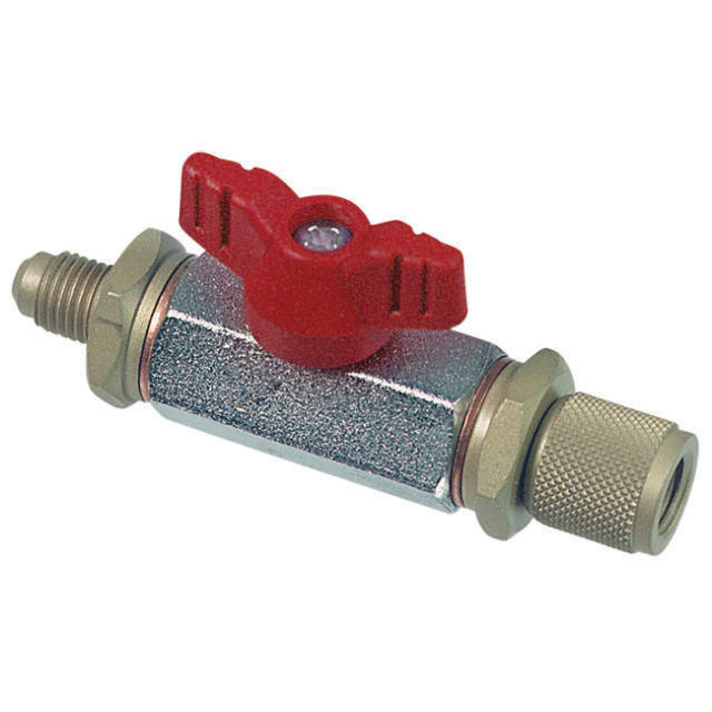 9661328 Afsluiter CX-1/4"SAE-R rood 1/4"SAE