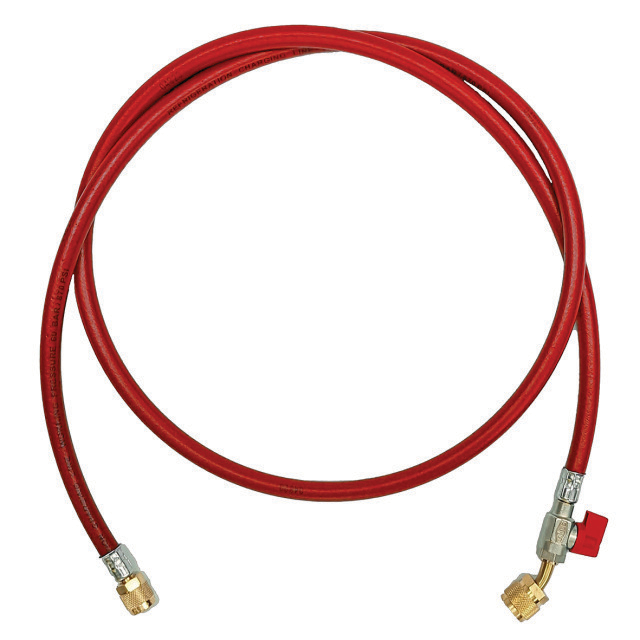 6455885 Vulslang CA-CL-60-R-5/16“SAE-45° met kogelafsluiter rood
