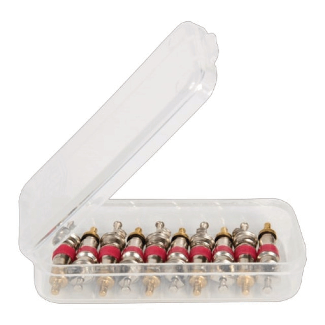 5953161 Schräderventielkern A-31999/10 1/4" kort rood (HFK) (10 stuks)